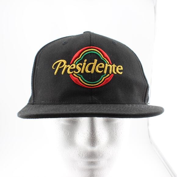 Presidente Beer Hat Unisex OS Black Snapback Embroidered Logo - Picture 1 of 6